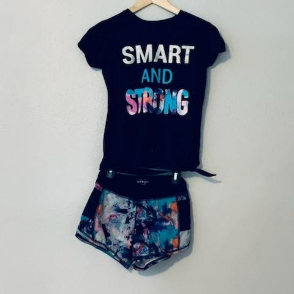 Set- Active girl shorts and shirt